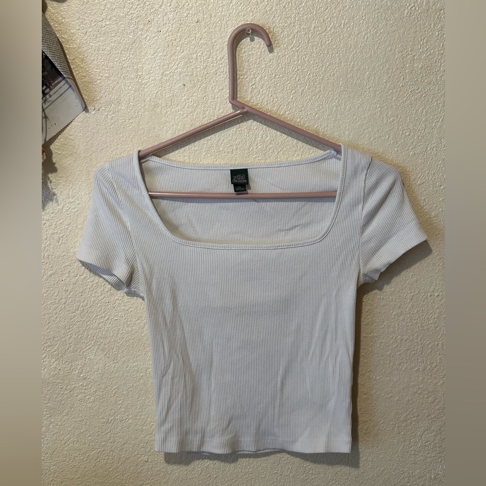 wild fable, xs square neck crop top 🤍